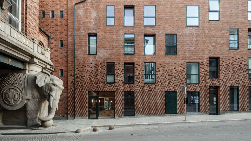 Theodora House housing block at Carlsberg Brewery in Copenhagen by ADEPT