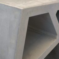 Concrete furniture by Doesn't Come Out and Cassius Castings