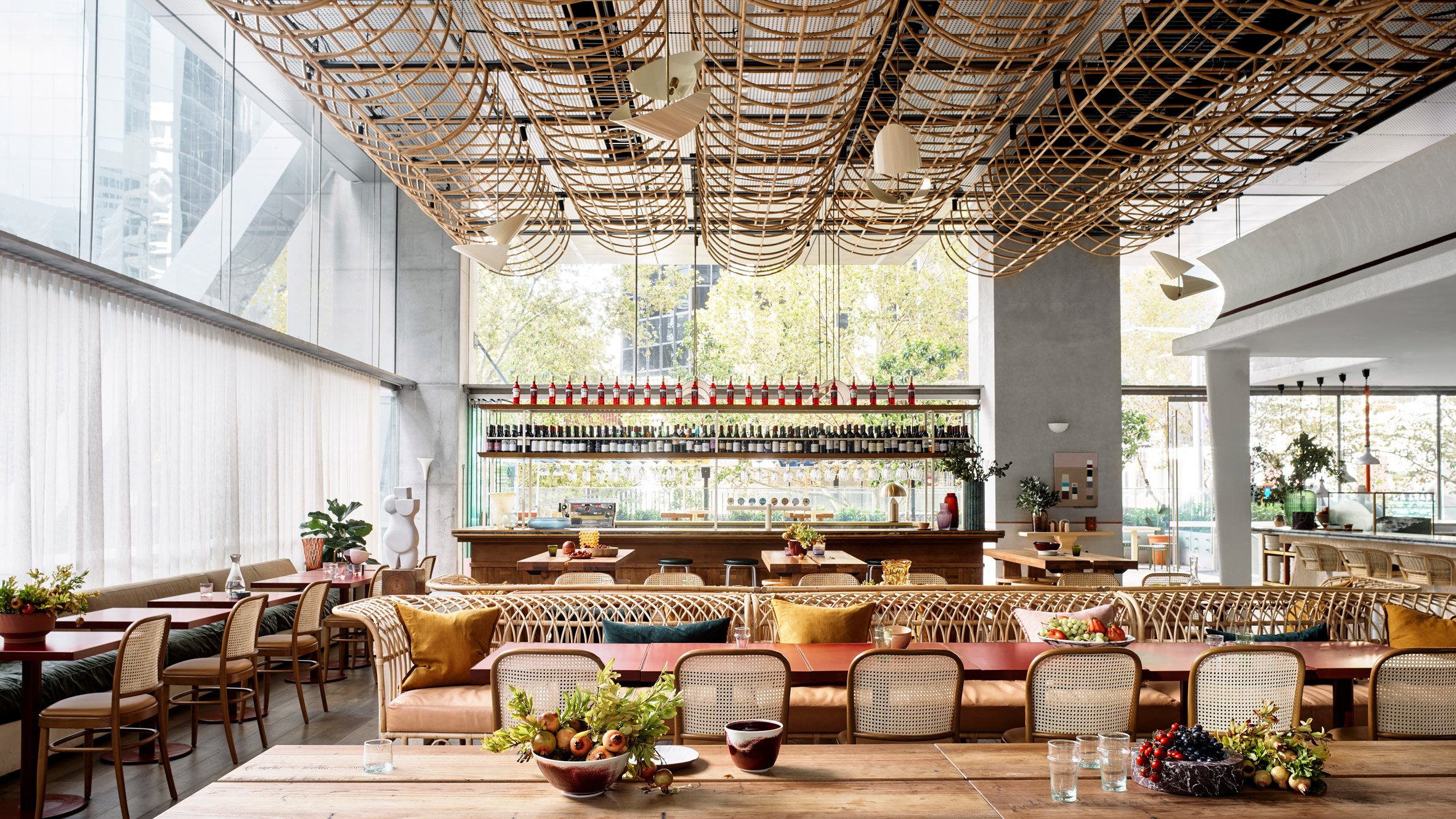 Timber and rattan to Glorietta eatery in