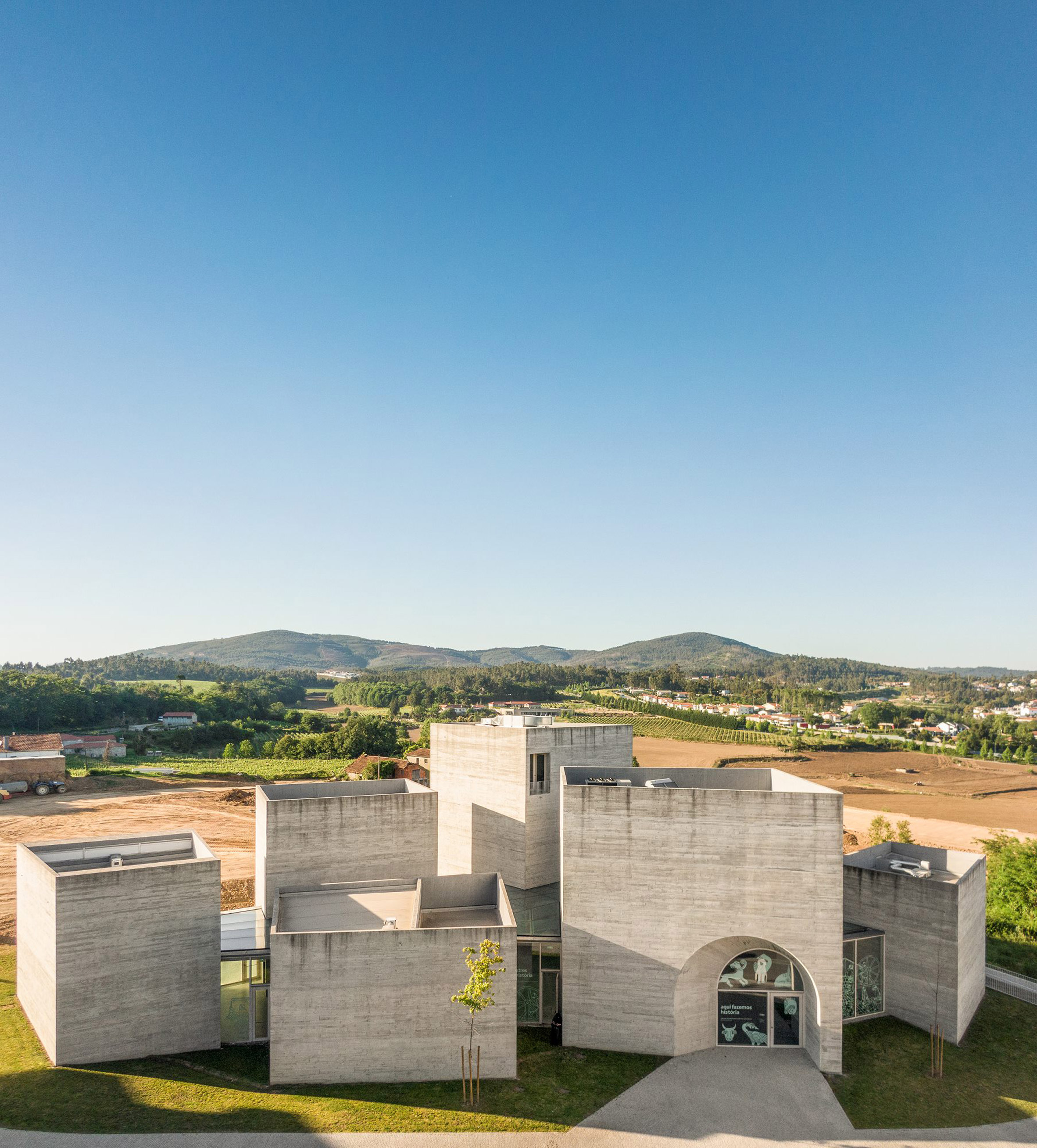 Centro de Interpretação do Românico, or Interpretation Center for the Romanesque, in Lousada, Portugal, by Spaceworkers 