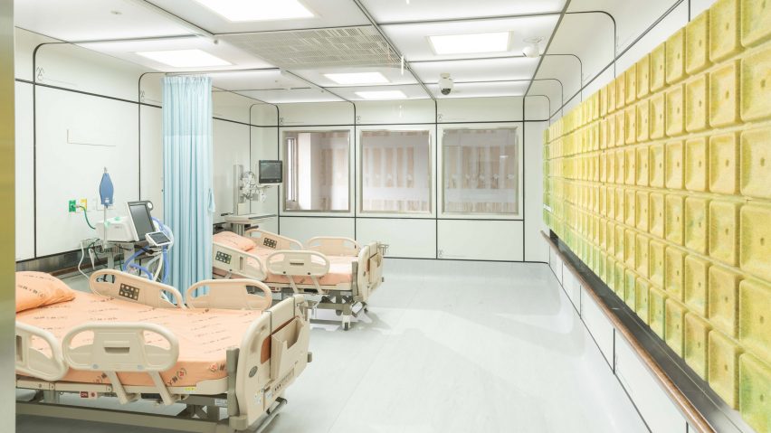 Modular hospital ward concept by Miniwiz, Taiwan's government and Fu Jen Catholic University Hospital