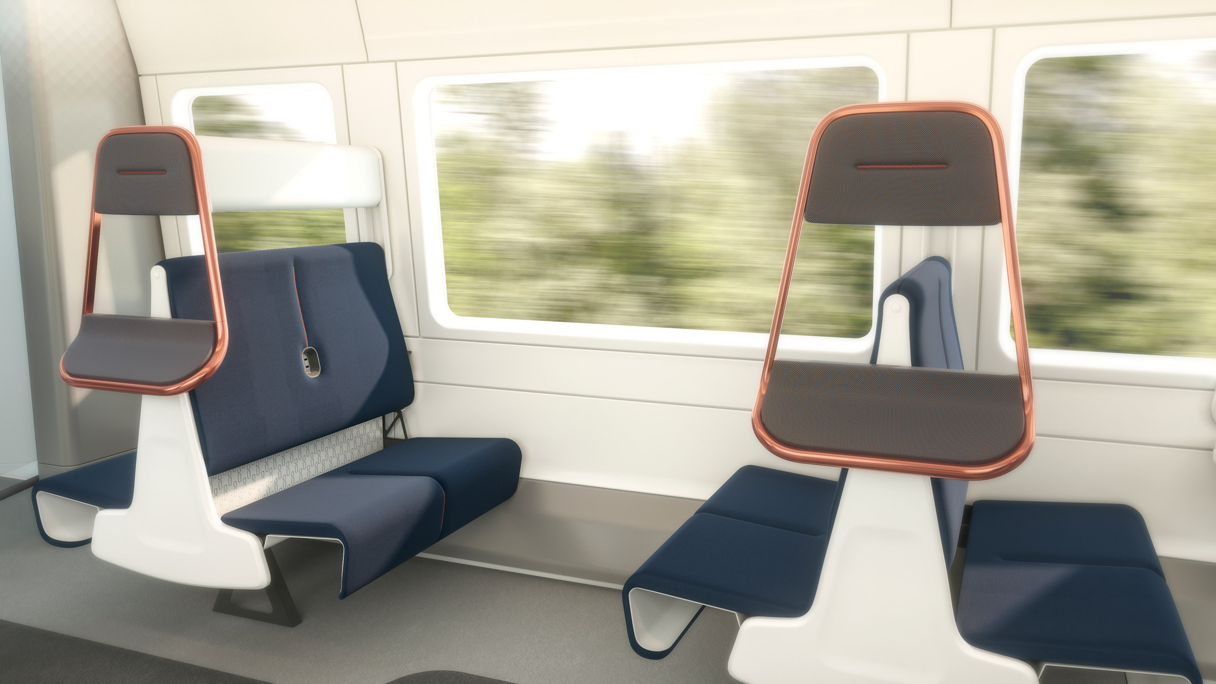 PriestmanGoode updates its Island Bay train seating for socially distanced London commutes