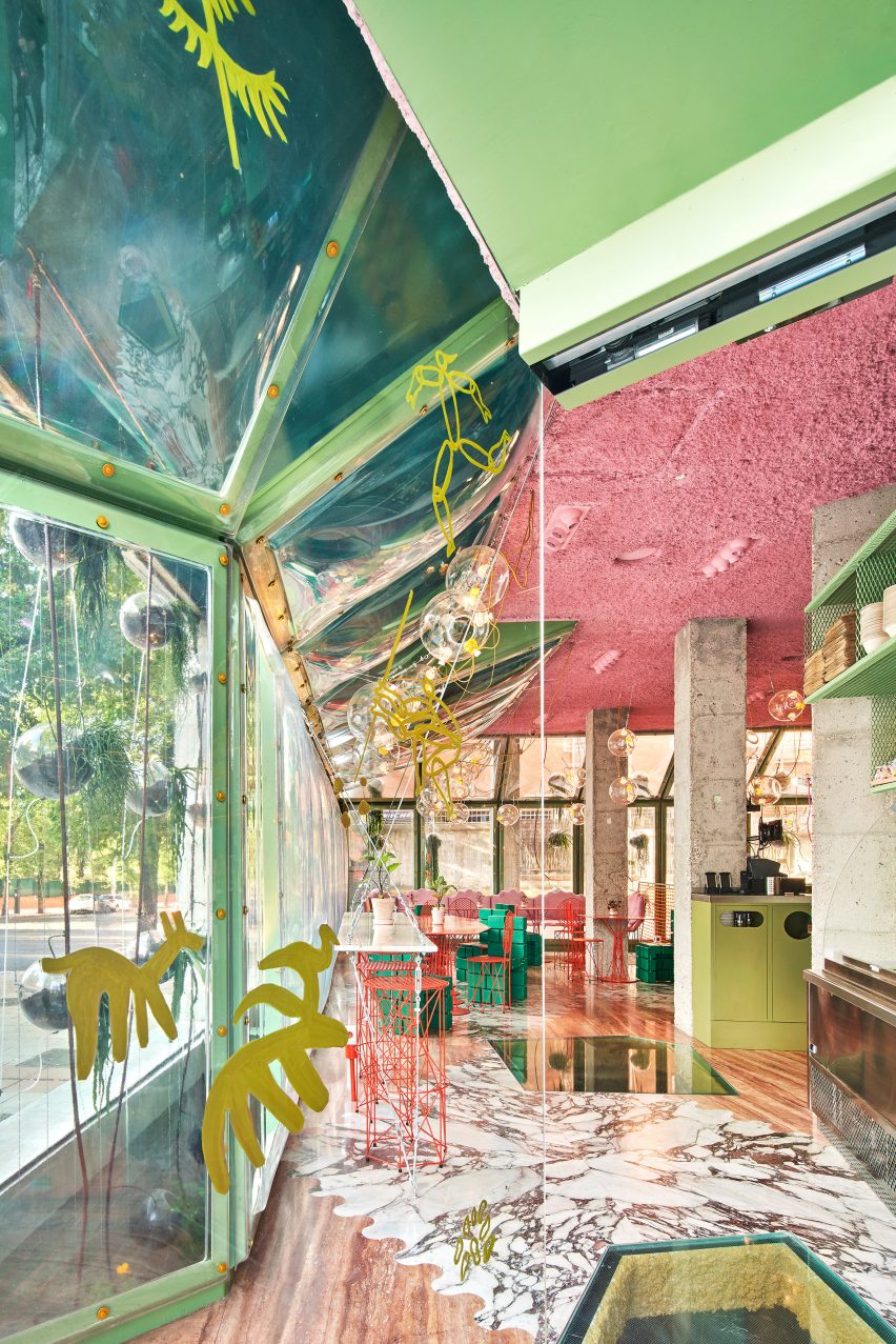 Run Run Run cafe in Madrid, designed by Office for Political Innovation