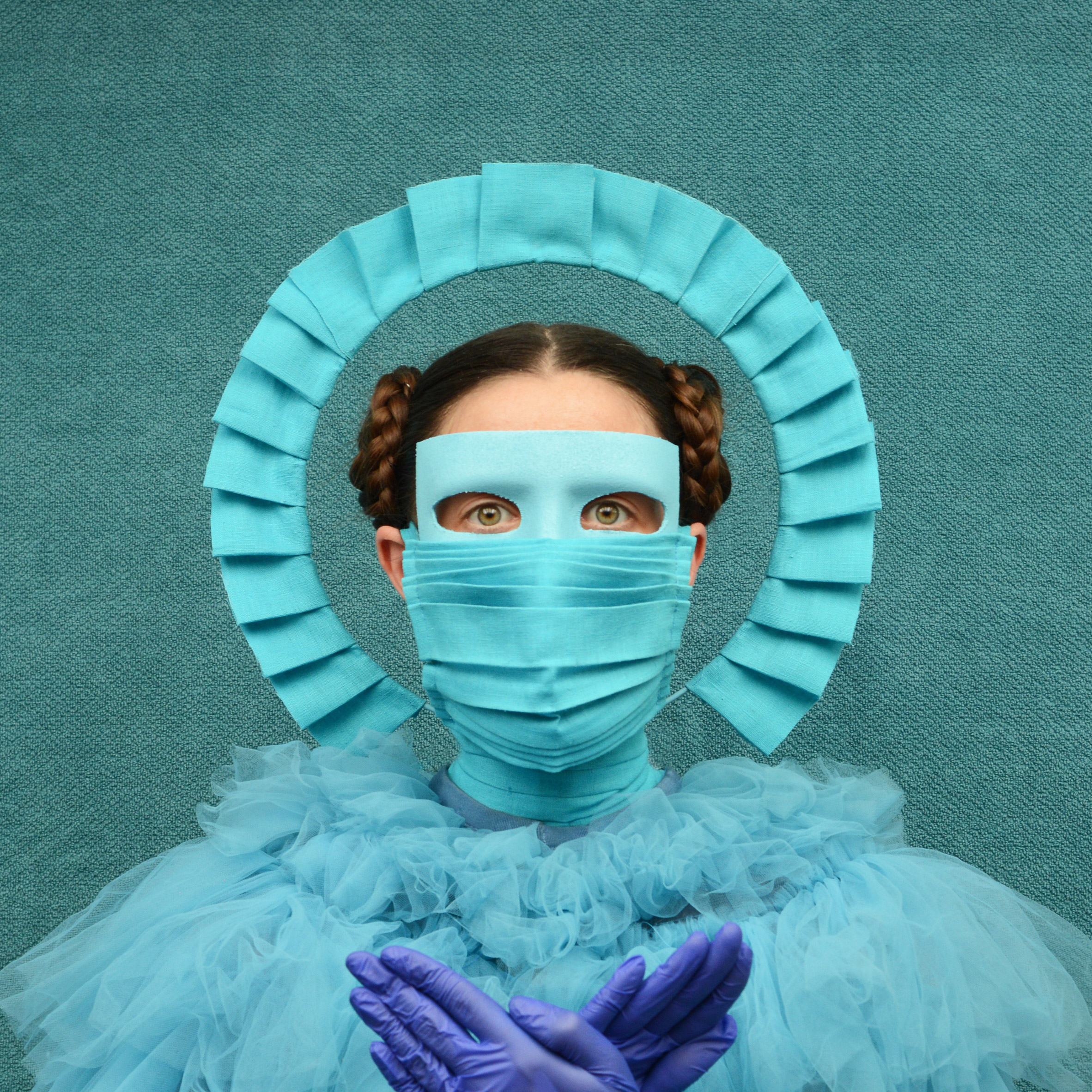 Freyja Sewell's Key Workers masks take cues from sci-fi and Buddhism