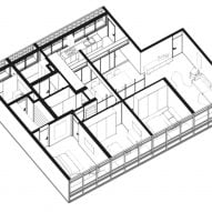 308 S Apartment by BLOCO Arquitetos Floor Plan