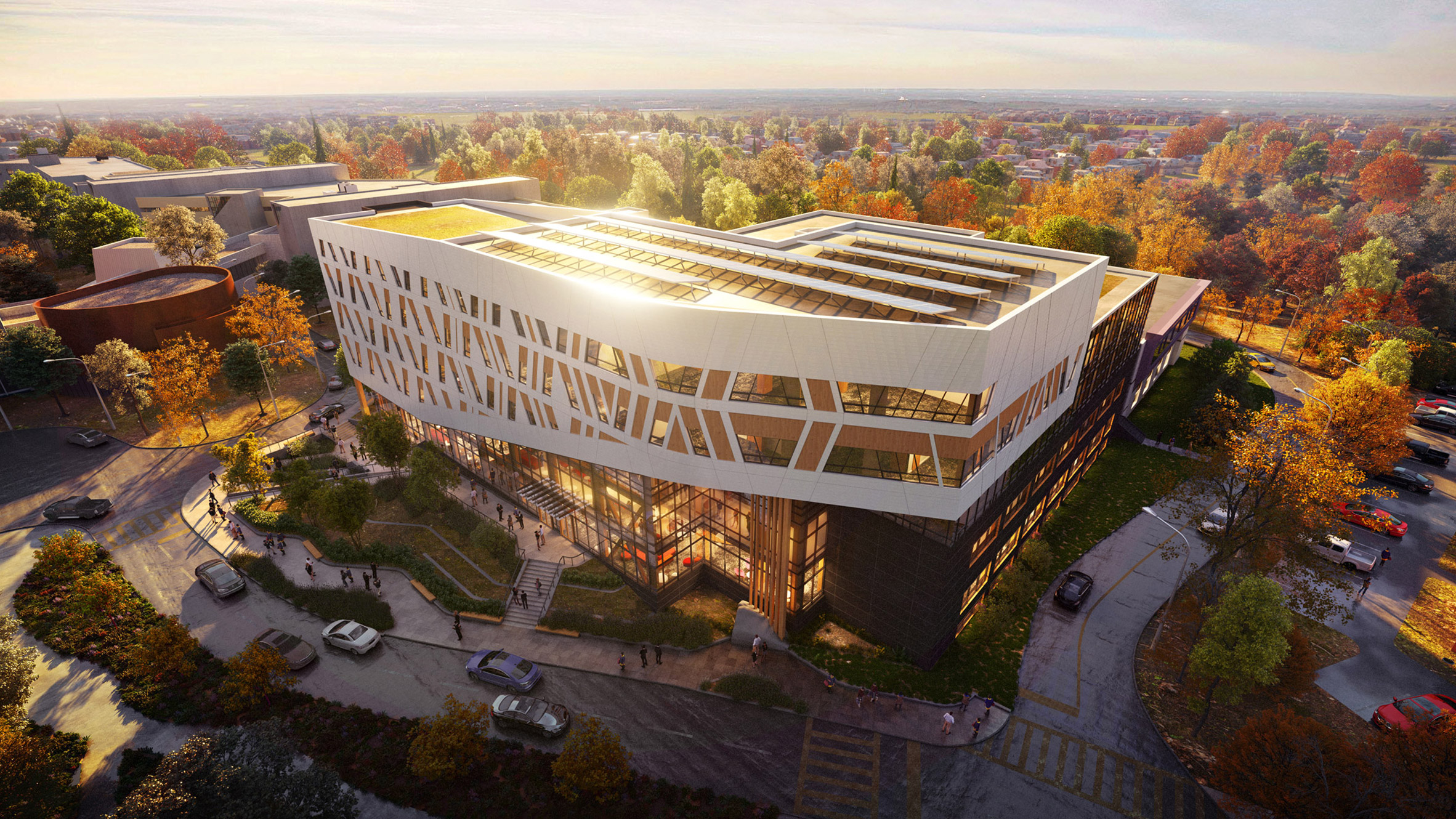 Dialog designs mass timber net-zero carbon college building for Canada