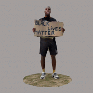 3D scans of Black Live Matter protesters