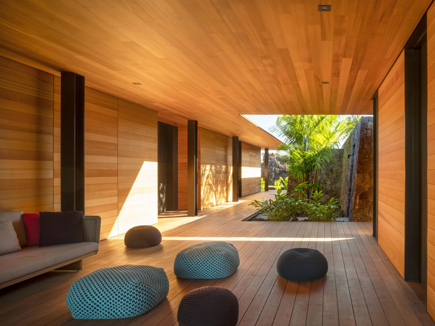 Olson Kundig Hale Lana house rises above lava field in Hawaii