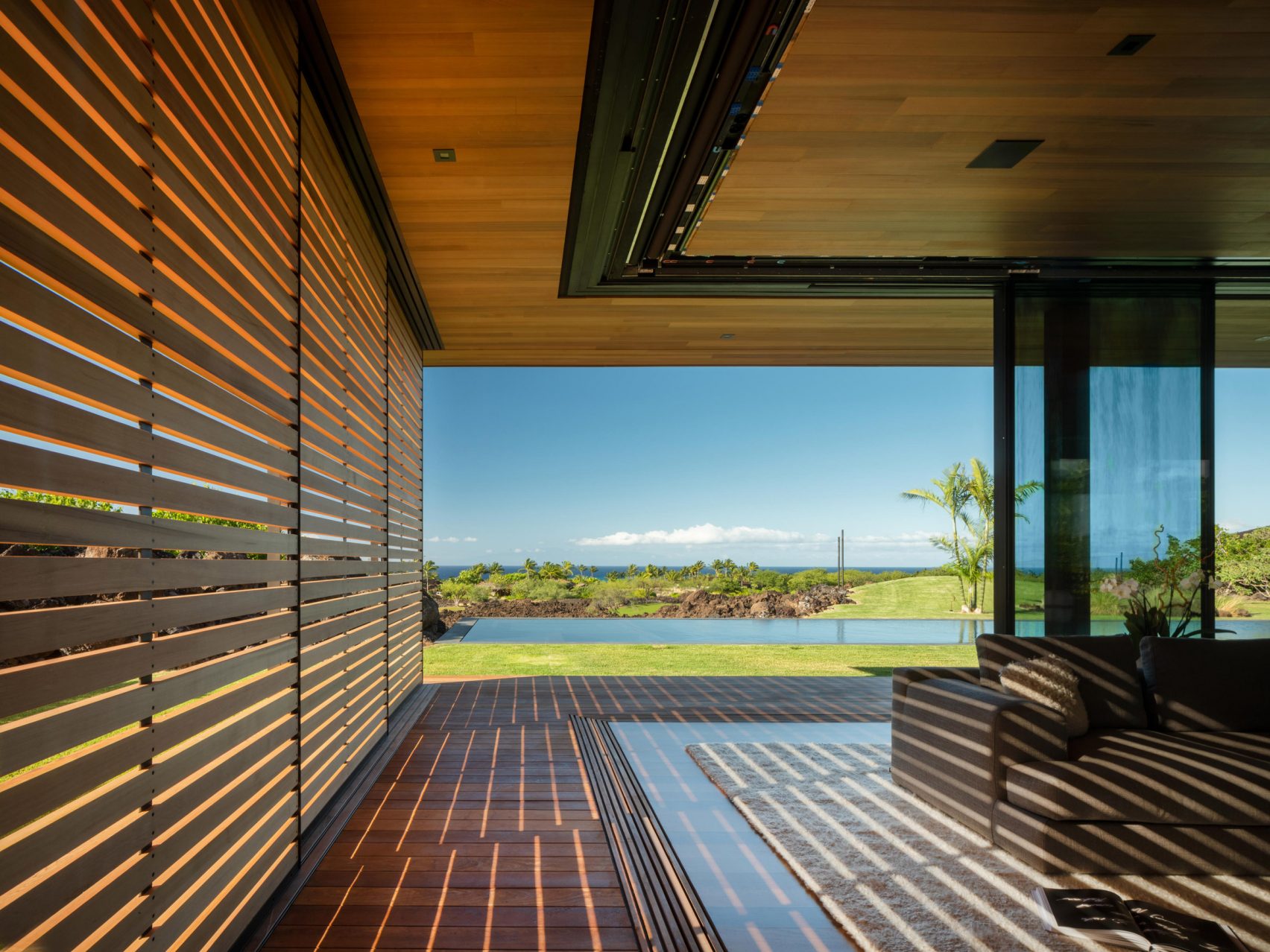 Olson Kundig Hale Lana house rises above lava field in Hawaii