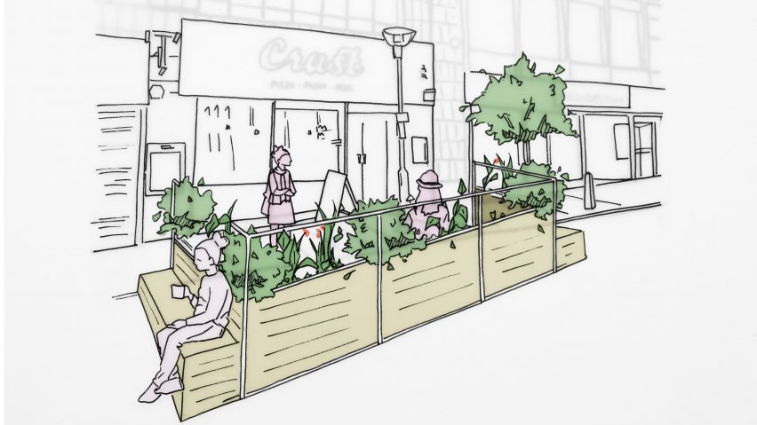 Liverpool Without Walls outdoor seating parklets by Arup