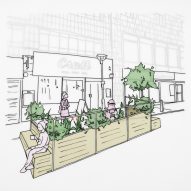 Liverpool Without Walls outdoor seating parklets by Arup