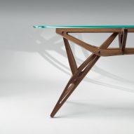 Reale table by Carlo Mollino and Zanotta