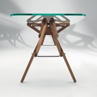 Reale table by Carlo Mollino and Zanotta