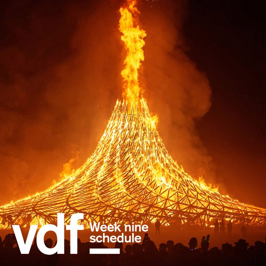 The schedule for week nine of the Virtual Design Festival