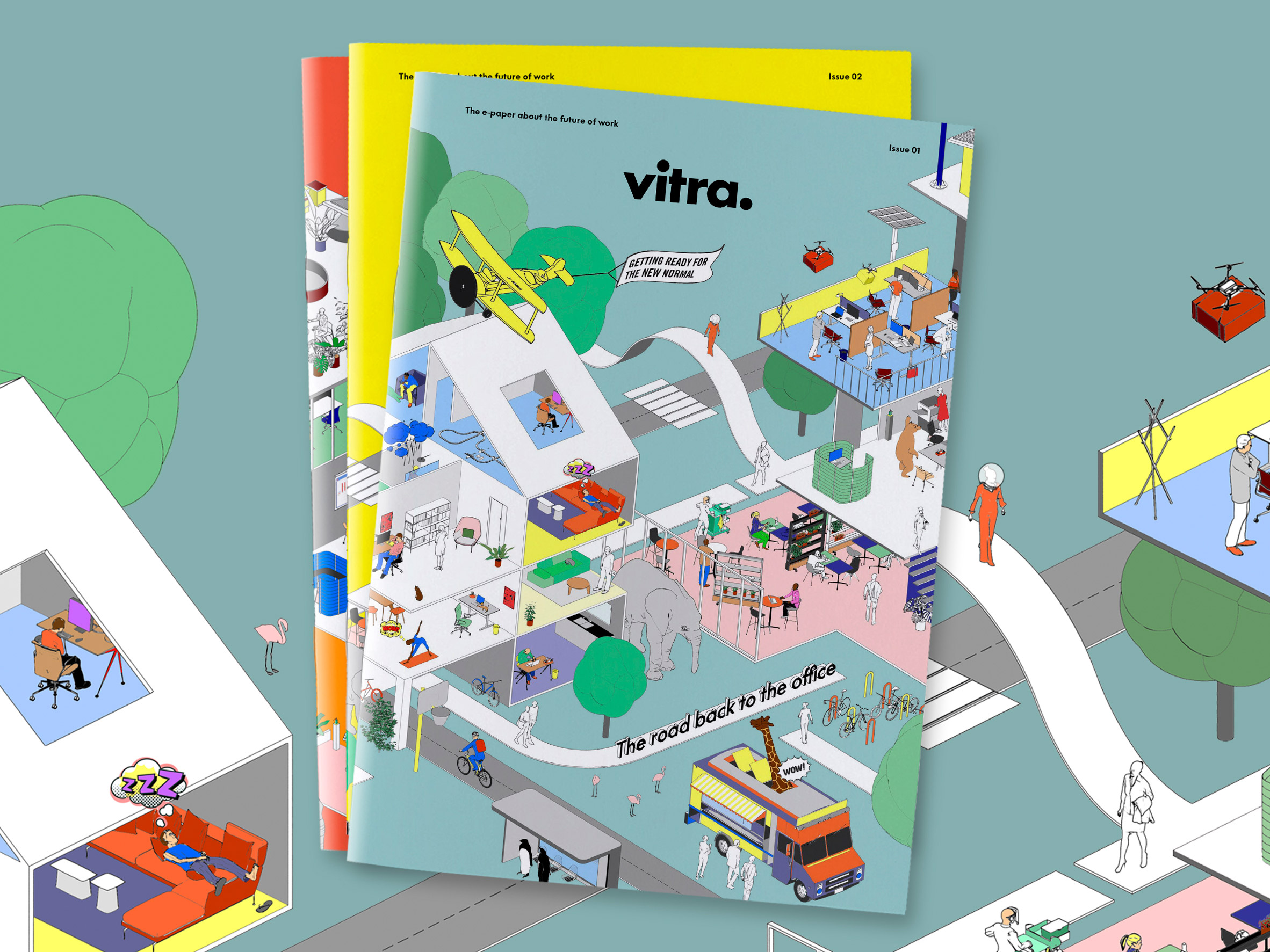 The Road Back to the Office research papers published by furniture brand Vitra
