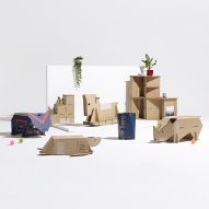 Top five cardboard furniture designs in the Dezeen x Samsung Out of the Box Competition revealed