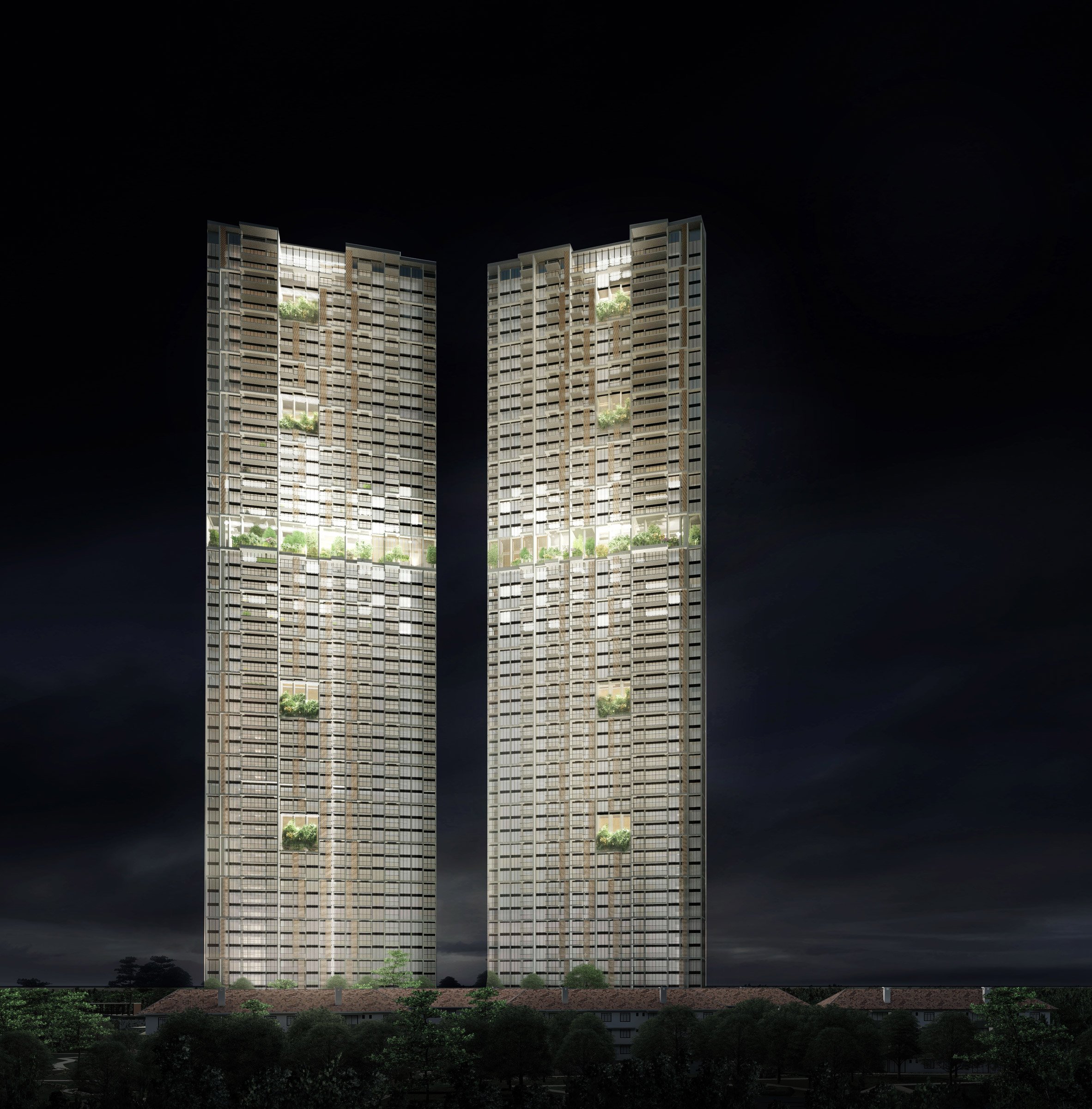 Avenue South Residences, world's tallest prefabricated skyscrapers in Singapore by ADDP 