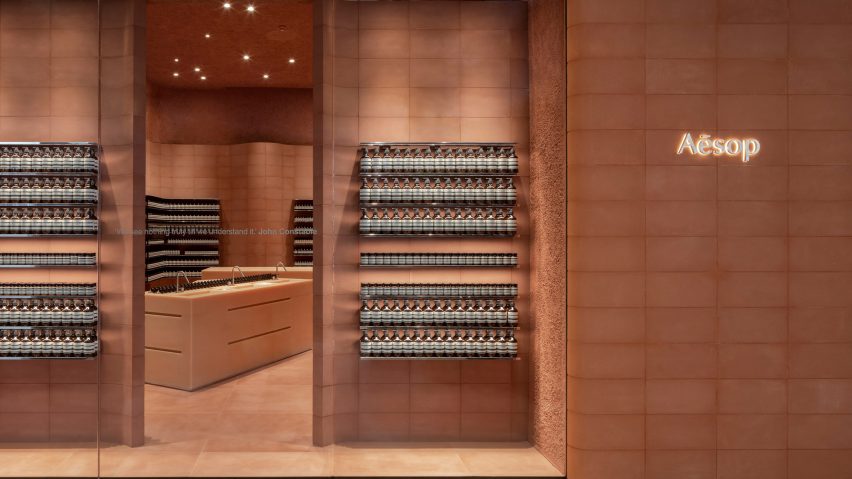 Aesop store by Al-Jawad Pike at Westfield shopping centre in Sheperd's Bush, London