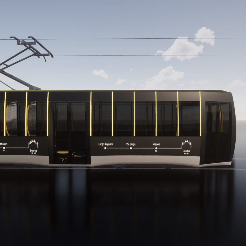 Arturo Tedeschi redesigns the historic ATM Class 1500 tram for a post-Covid world