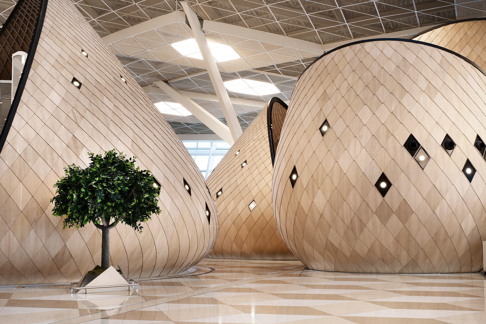 Heydar Aliyev International Airport terminal in Baku by Autoban