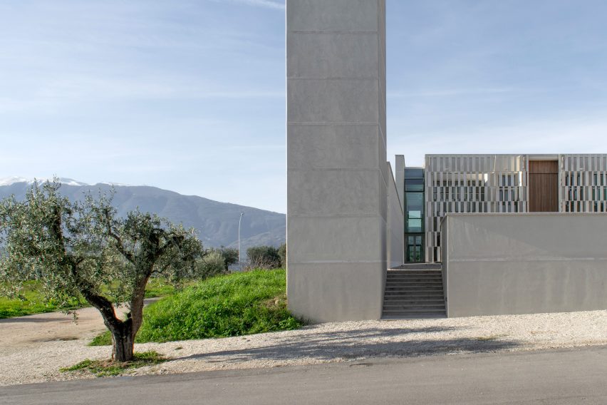 Church and community centre in Castel di Lama by Studio Contini