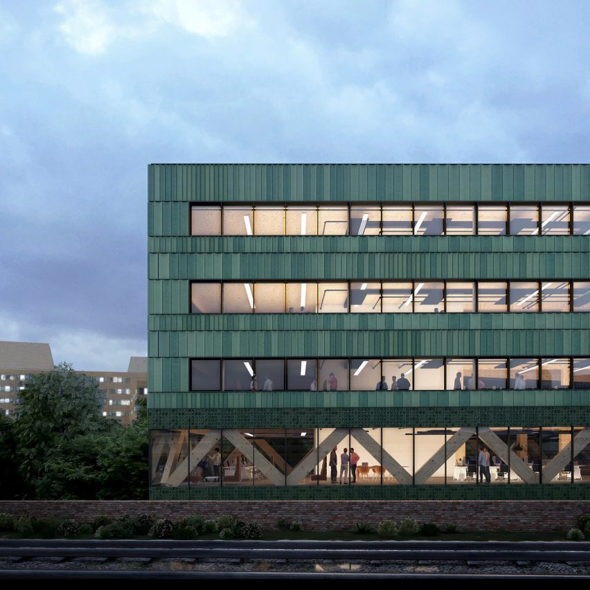 Feilden Clegg Bradley Studios designs net-zero-carbon timber office in London