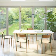 Allermuir designs flat-pack dining furniture Folk