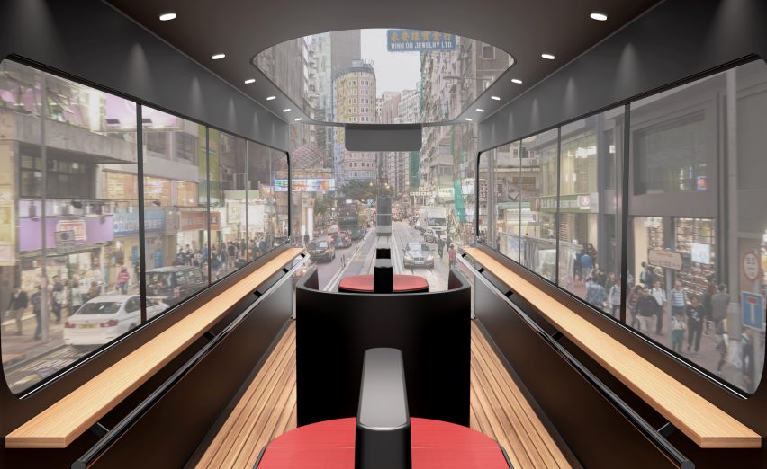 Ponti Design Studio creates driverless tram concept for Hong Kong post-Covid