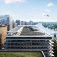 Urban vertiports by flying taxi startup Lilium
