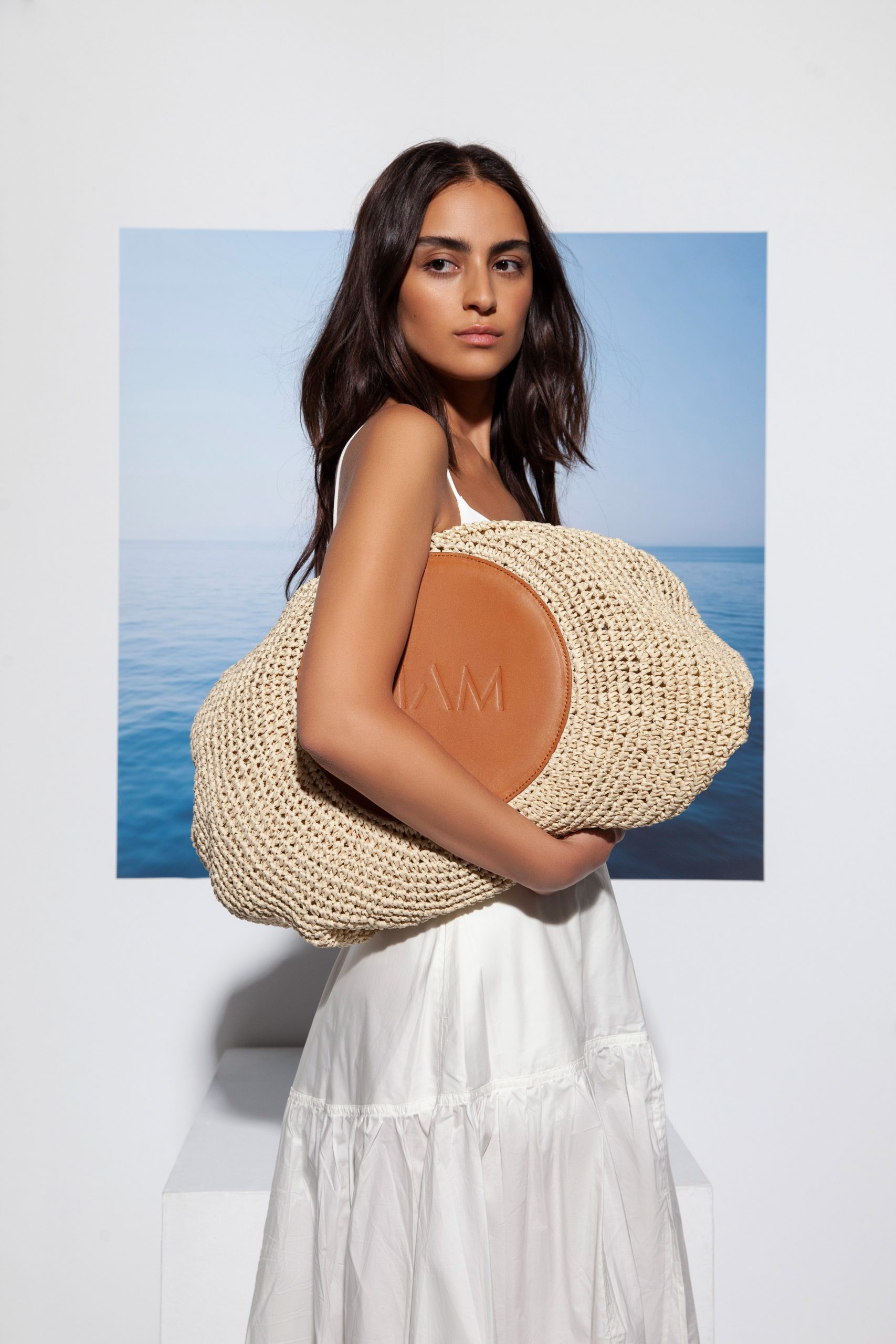 Raffia shoulder bag - MAM