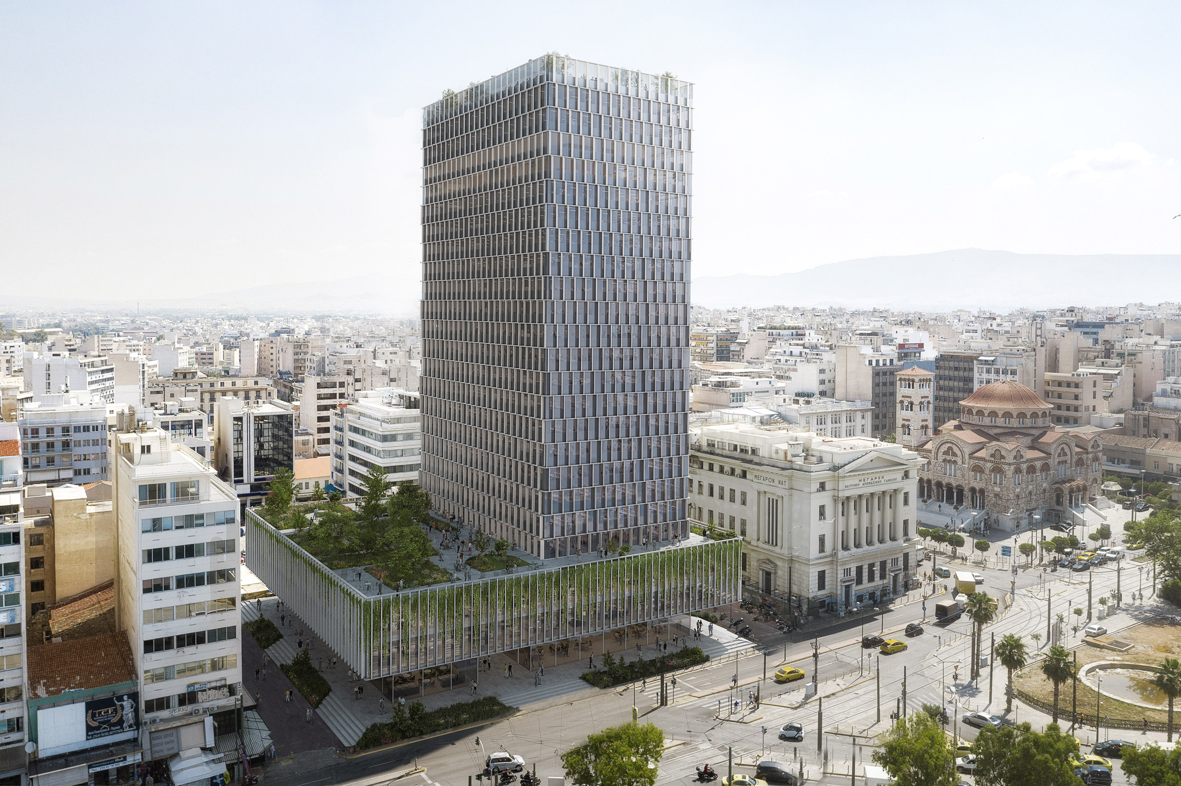 PILA designs facades to rejuvenate Greece's long-abandoned Piraeus Tower