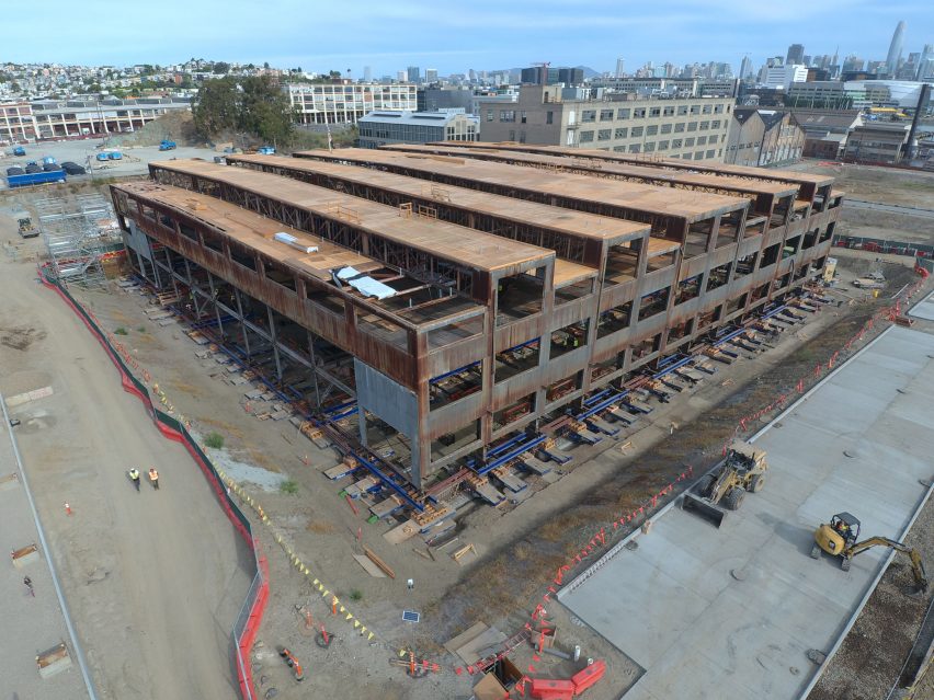 San Francisco building lifted 10 feet in preparation for rising sea levels
