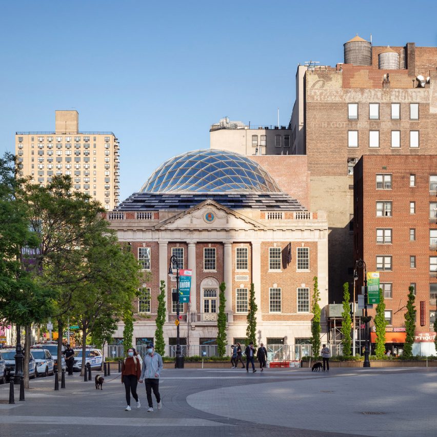 BKSK adds glass dome to roof of Tammany Hall building in New York
