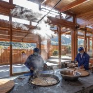 Wooden tofu factory in village of Caizhai, China, by DnA_Design and Architecture