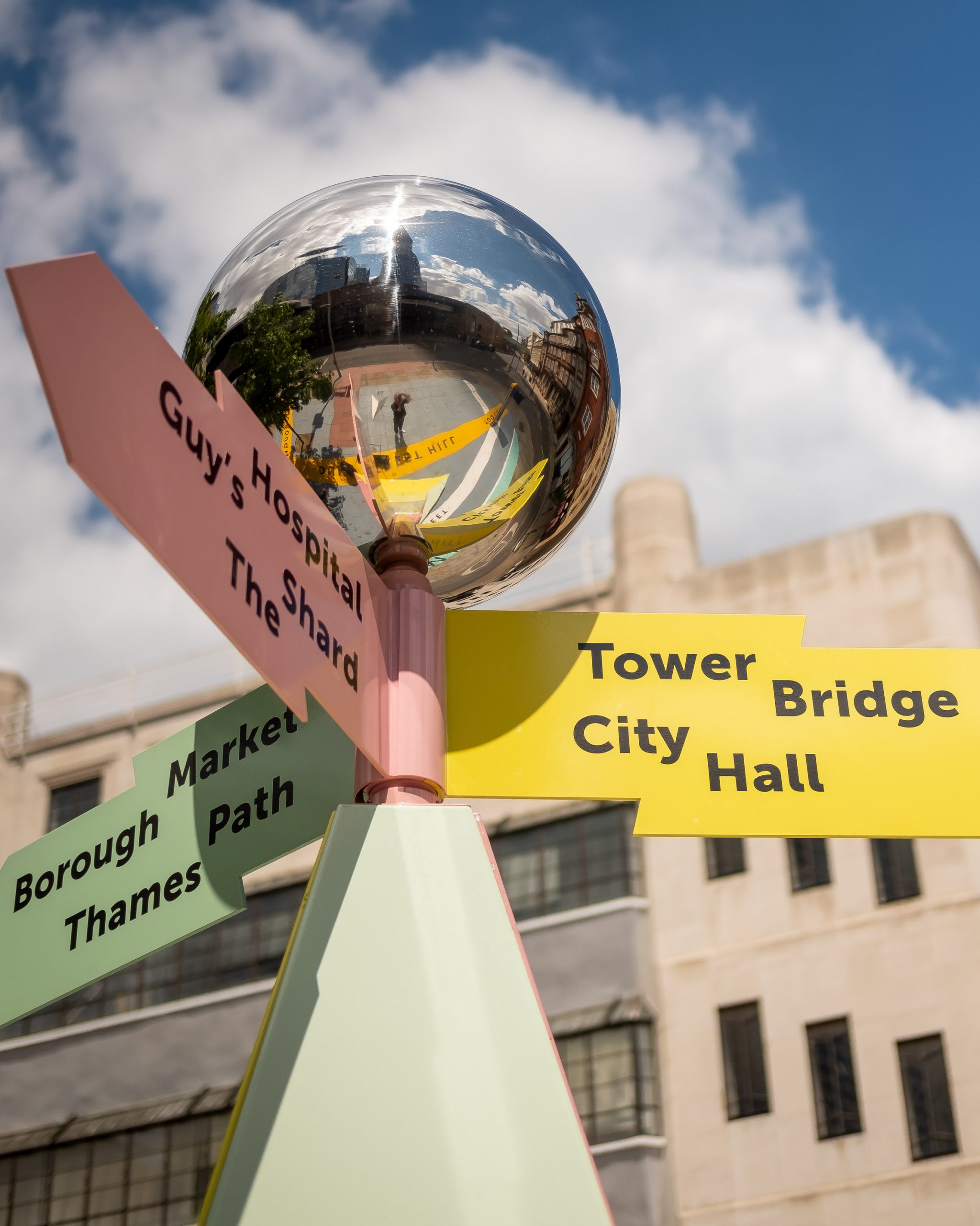 Charles Holland Architects designs The Tooley Street Triangle wayfinding installation for the London Festival of Architecture