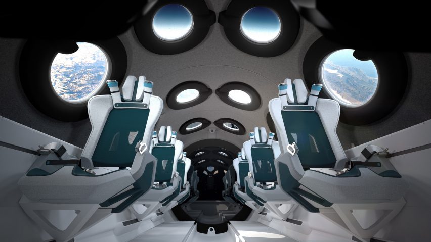 Virgin Galactic unveils SpaceshipTwo cabin interior designed with Seymourpowell