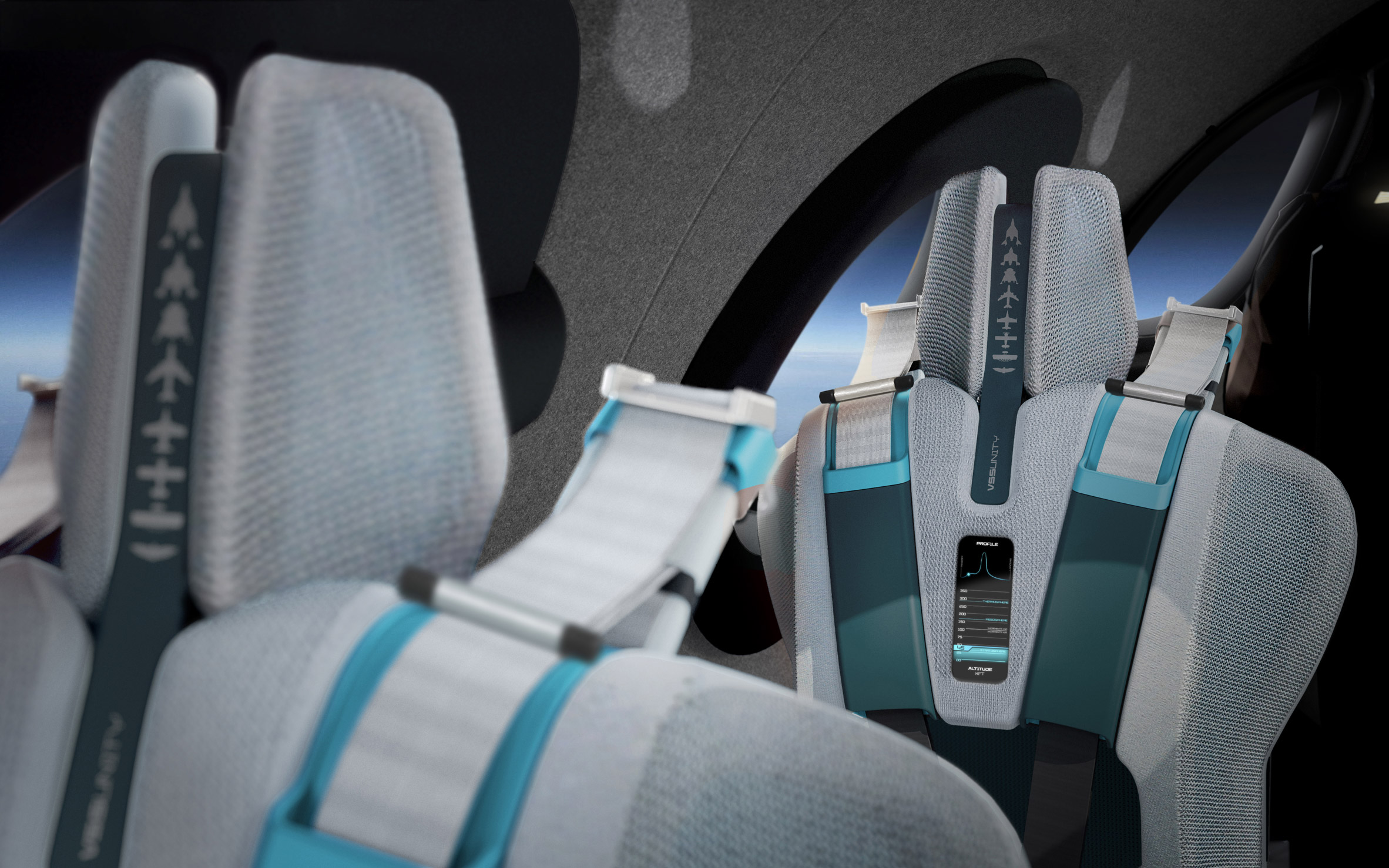 Virgin Galactic unveils SpaceshipTwo cabin interior designed with Seymourpowell