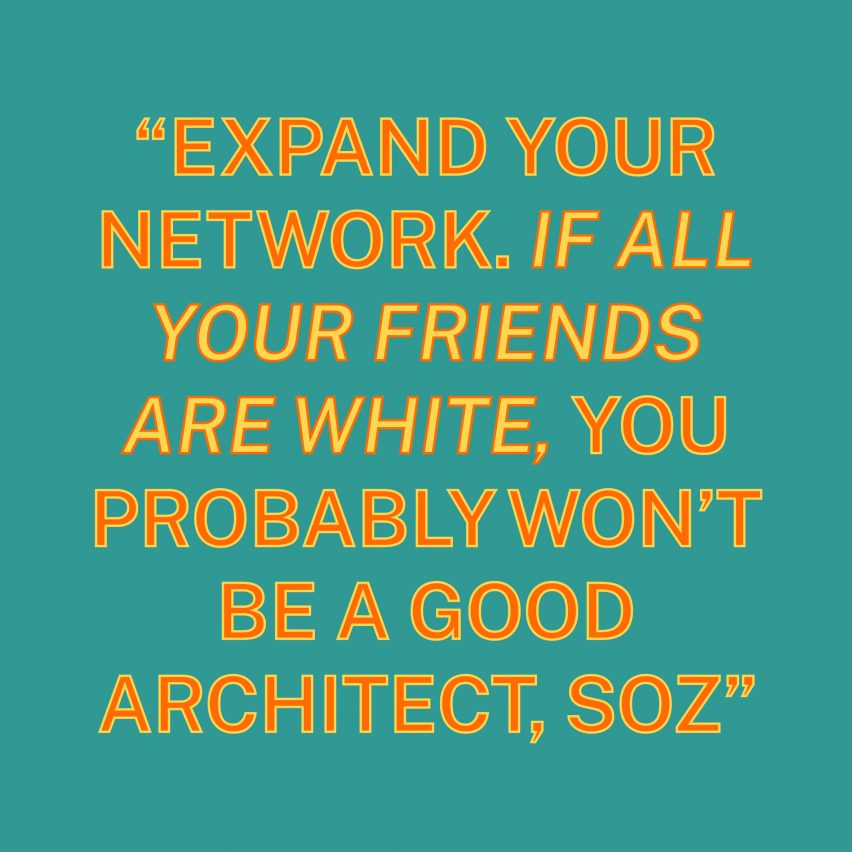 "Our tips make people feel quite uncomfortable" says architecture diversity platform Sound Advice