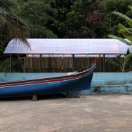 Estudio Flume builds fisherman's kiosk with translucent roof on Brazil's Jaguanum Island