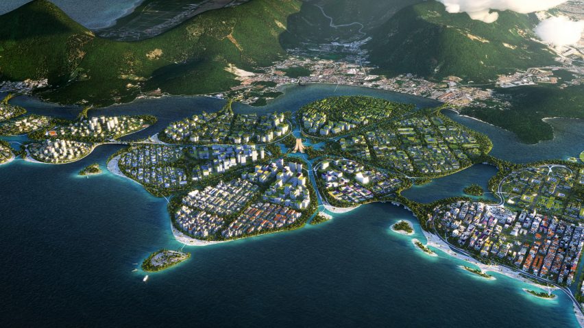 Генеральный план BiodiverCity от BIG для острова Пенанг
