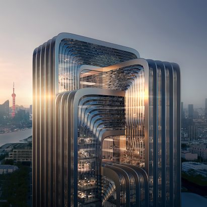 扎哈·哈迪德建筑事务所为CECEP上海校区设计的视觉效果