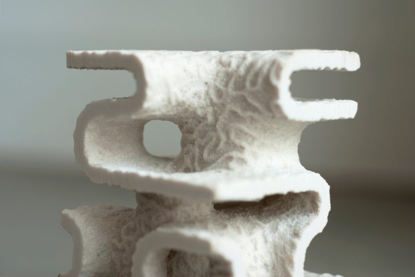 Coral Carbonate 3D-printed units by Objects and Ideograms