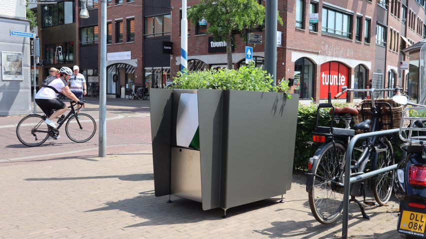 GreenPee sustainable urinal planter in Amsterdam