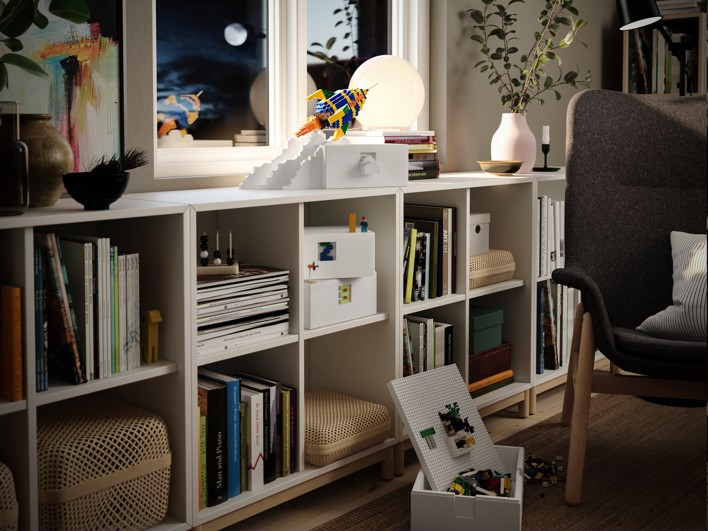 IKEA and Lego release Bygglek storage boxes that double up as building bases