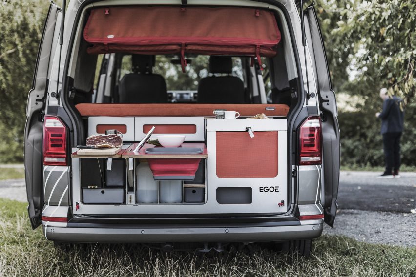 Nestbox is a modular trunk extension that turns cars into campers