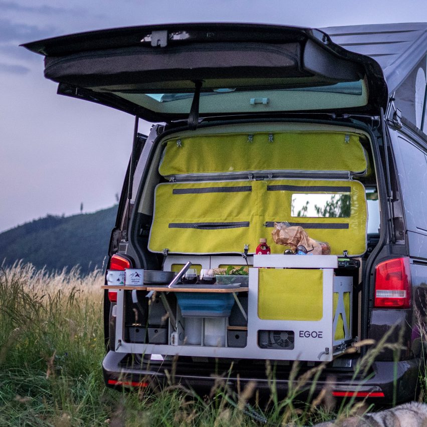 Nestbox modular trunk extension turns cars into campers