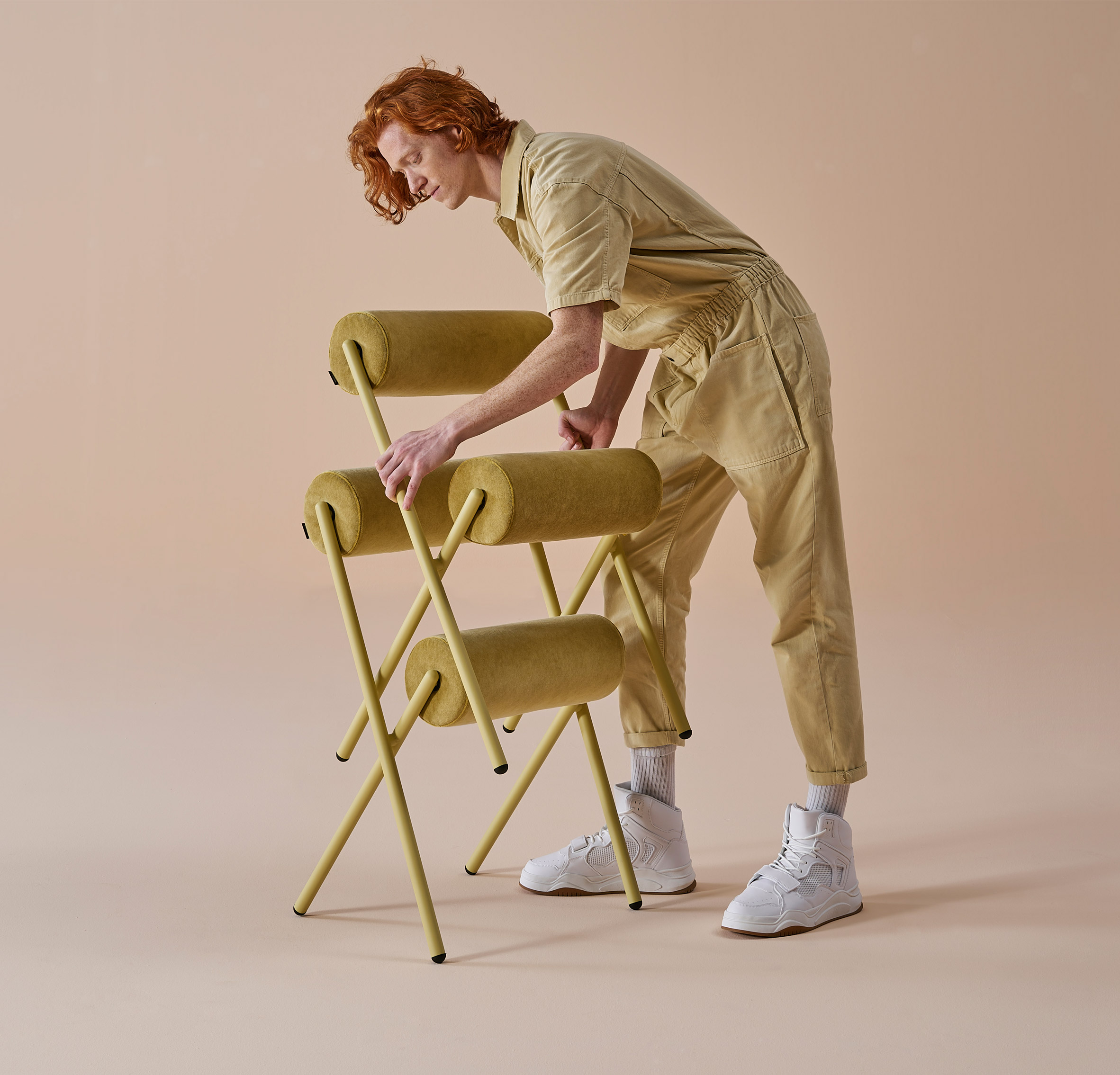 MUT Design creates sculptural Roll chairs for Sancal