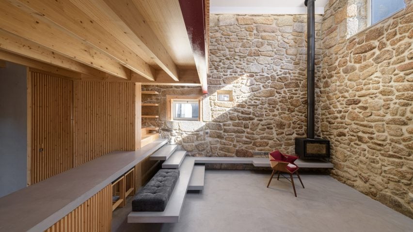 خانه روستایی در پرتغال توسط HBG Architects از نمای داخلی روستایی