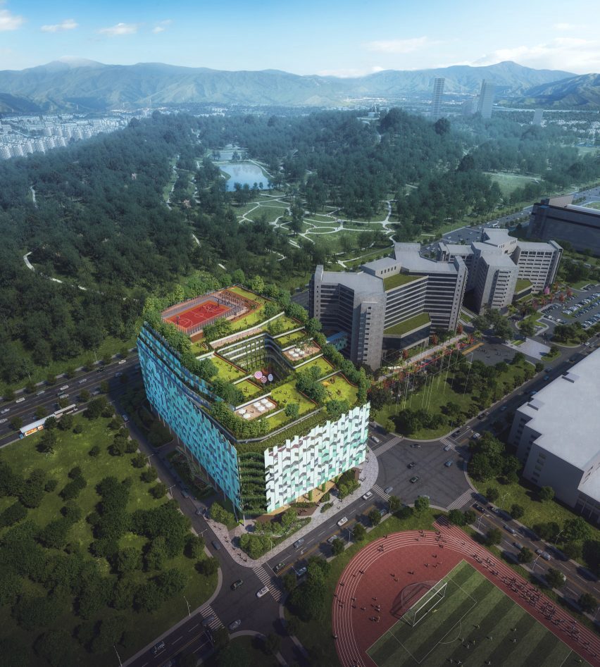 Shenzhen Children's Hospital and Science and Education Building by B+H Architects for China