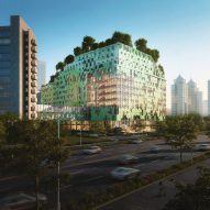 Cascade of sky gardens to crown Shenzhen children's hospital by B+H Architects